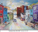 Exploring St.John's, Pilot's Hill-2, Oil on Canvas